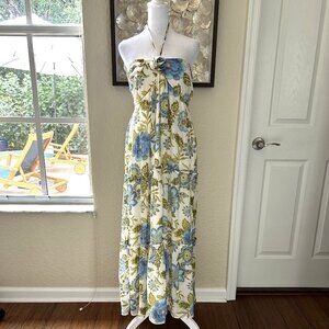 By The River Floral Chiffon Maxi Dress